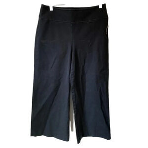 Lauren Ralph Lauren Women's Size 4 Black Wide Leg Dress Pants Pocket Stretch